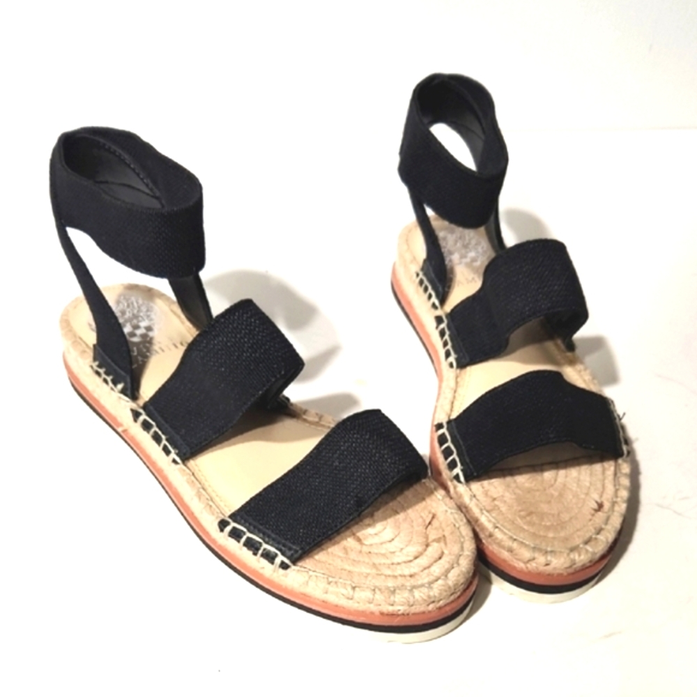 NEW Vince Camuto Kolindia Black Espadrille Sandals Size 6M
